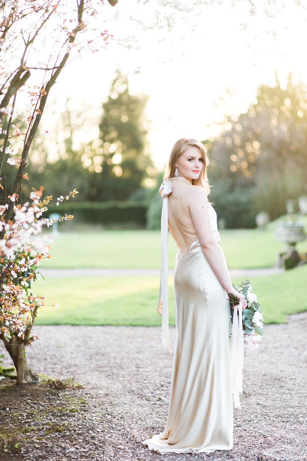 Luxury laid back elegance country house wedding inspiration. Sandon Hall Spring Wedding with Halfpenny London Gown photo